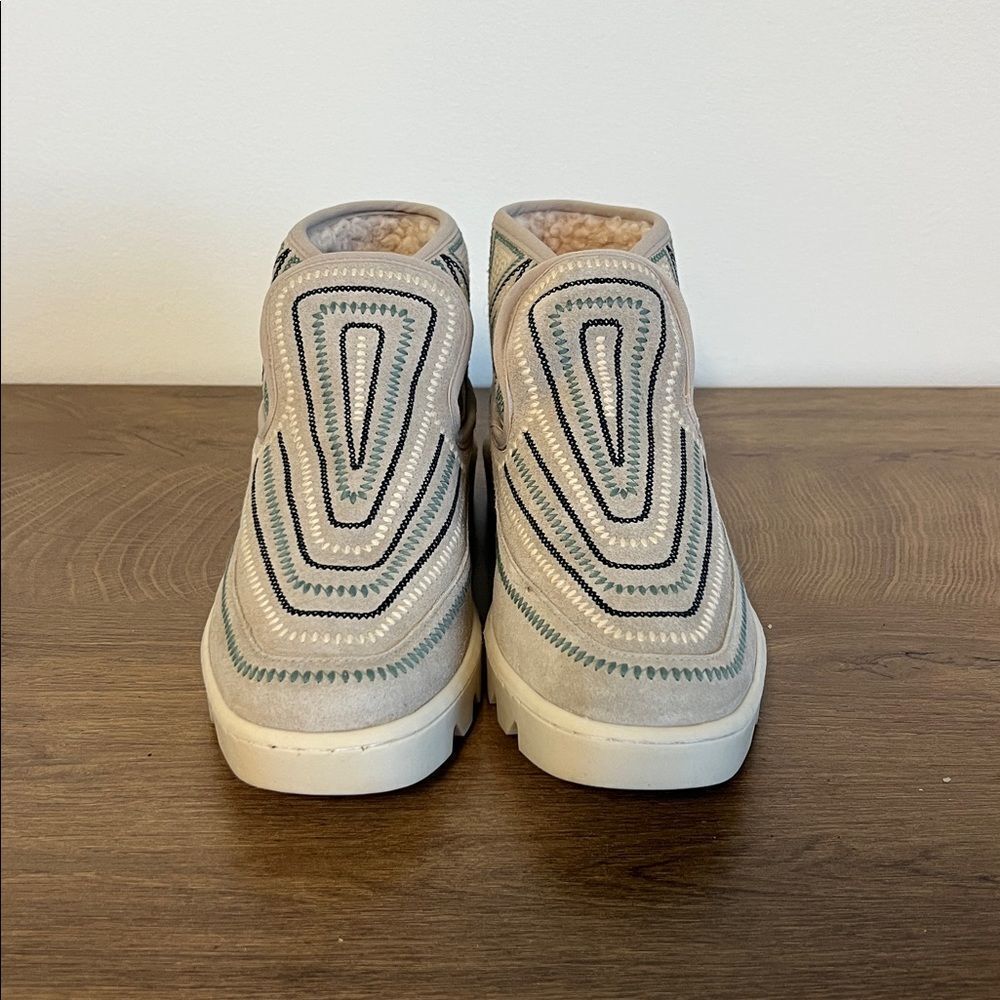 Free People Bernardo Drea Boot Sneaker Winter Ski Bootie Suede Shearling US 6.5 - Picture 2 of 14